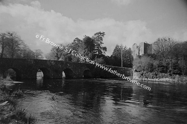 ABBEY FROM RIVER AT ABBEY BRIDGE